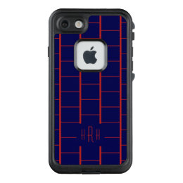 Blue Brick Horizontal Ladder Monogram 2 LifeProof FRĒ iPhone 7 Case
