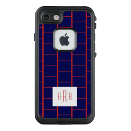 Blue Brick Horizontal Ladder Monogram LifeProof FRĒ iPhone 7 Case