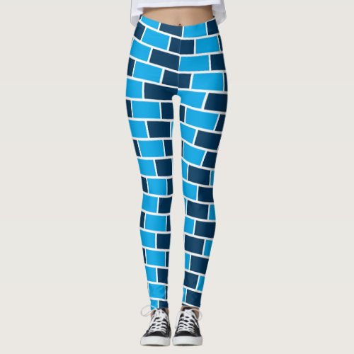 Blue Bricks Leggings