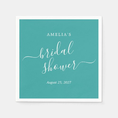 Blue Bridal Shower  Napkins