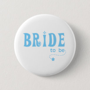 Blue Bride to Be Pinback Button