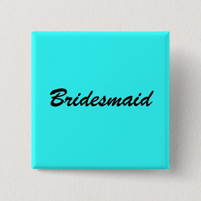 Blue Bridesmaid Pin (Front)