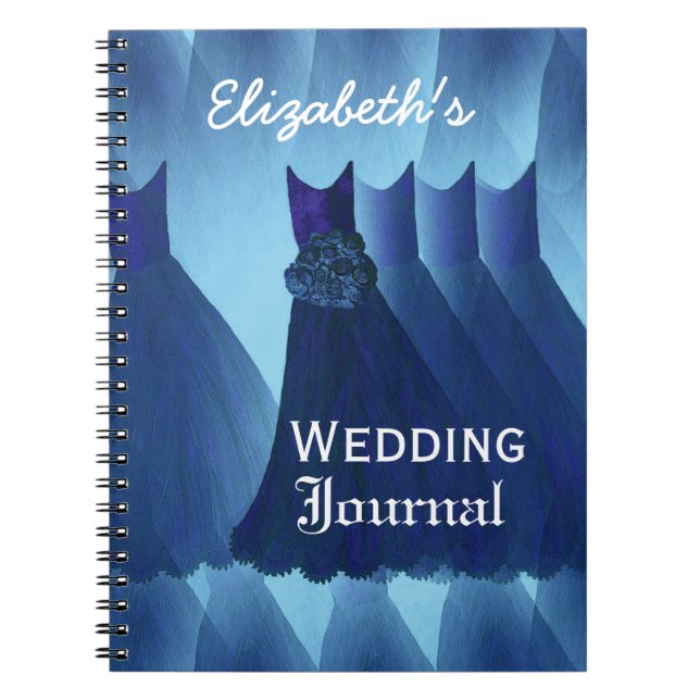 Blue Bridesmaids Wedding Planner Journal (Front)