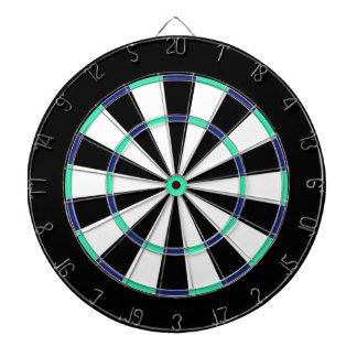 Blue Bright-Green Double Black Dartboard