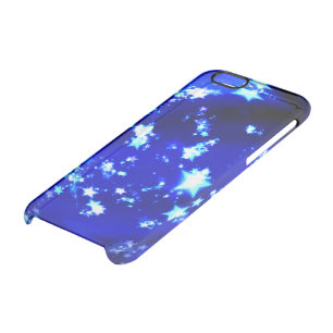 Blue bright stars clear iPhone 6/6S case