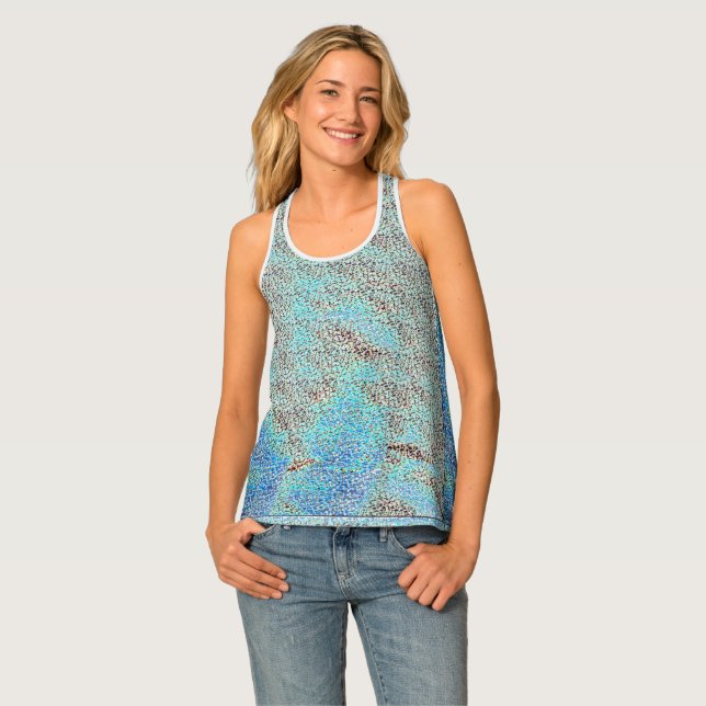 Blue Brilliant tank top (Front Full)