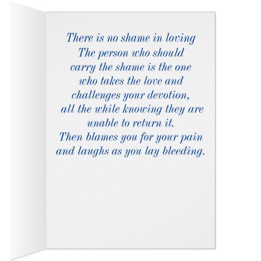 Blue Broken Heart Survivor (Inside (Right))