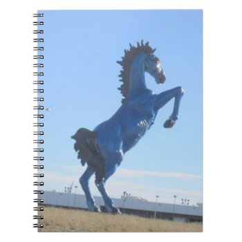 Blue Bronco Notebook by Rinchen365flower at Zazzle