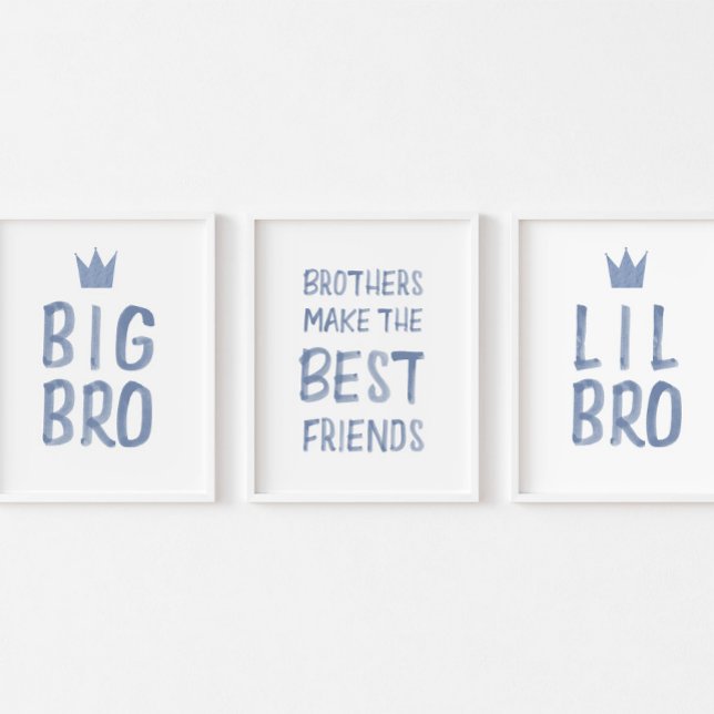 Blue brother make the best friends print set of 3 (Creator Uploaded)