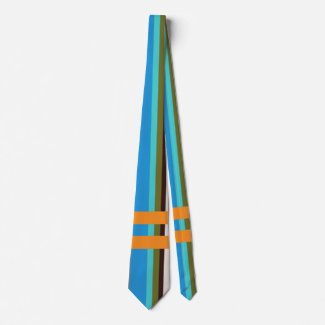 Blue, Brown and Orange Lines  Tie