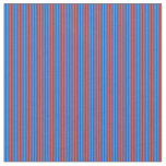 [ Thumbnail: Blue & Brown Colored Lines/Stripes Pattern Fabric ]