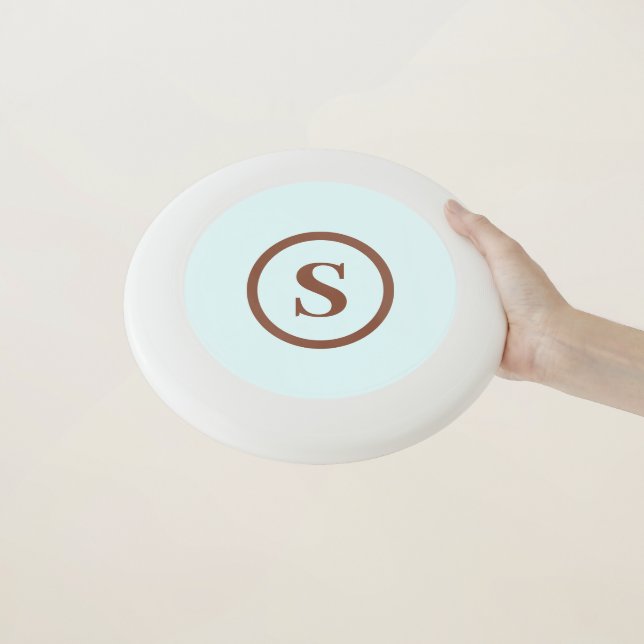 Blue Brown Monogram Wham-O Frisbee (In Hand)