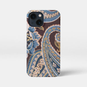 Blue Brown Vintage Paisley New iPhone 13 Mini Case