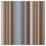 Blue Brown Wide Gradient Stripe Modern Pattern Fabric