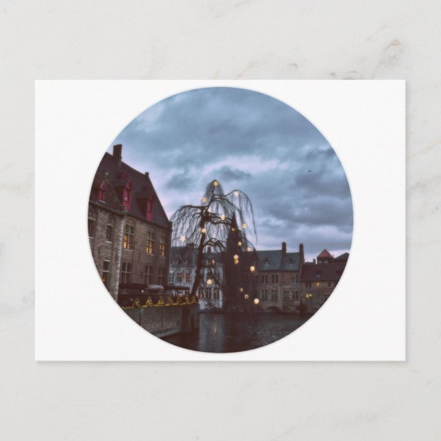 Blue Brugge Postcard (Front)