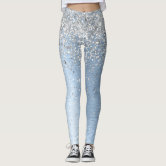 Silver Glitter Leggings for Sale