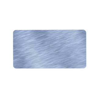 Blue Brushed Metal Textured Label
