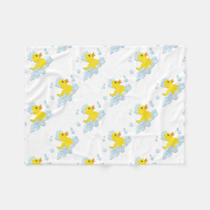 Blue Bubble Baby Shower Fleece Blanket