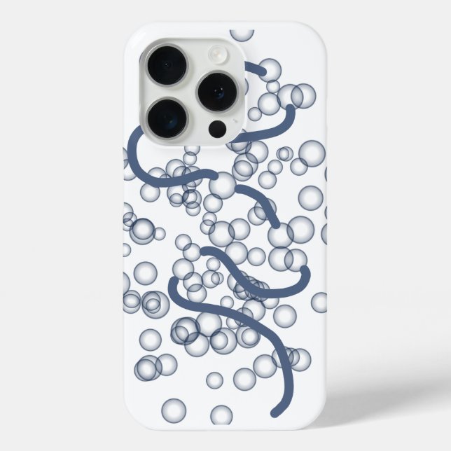 Blue Bubble Case-Mate iPhone Case (Back)