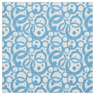 Blue Bubble Fabric