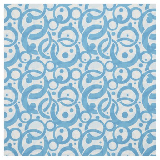 Blue Bubble Fabric
