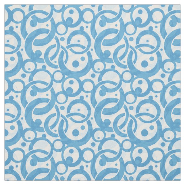 Blue Bubble Fabric (Swatch)