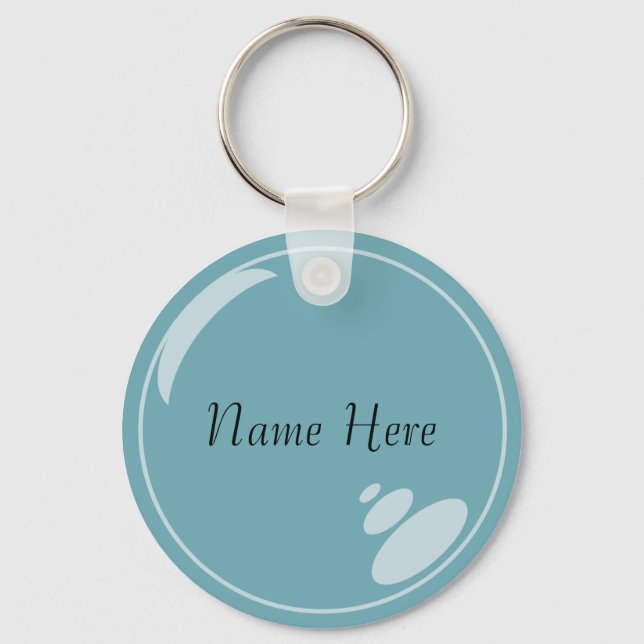 Blue Bubble Keychain (Front)