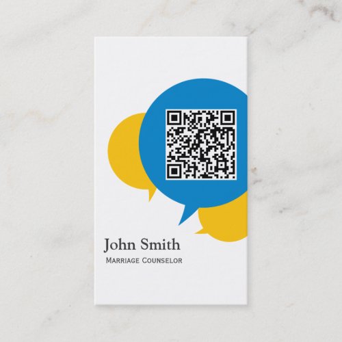 Blue Bubble Marriage Counseling Business Card