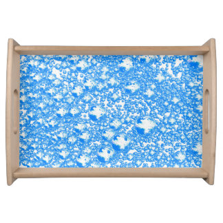 Blue Bubble Splash Serving Tray