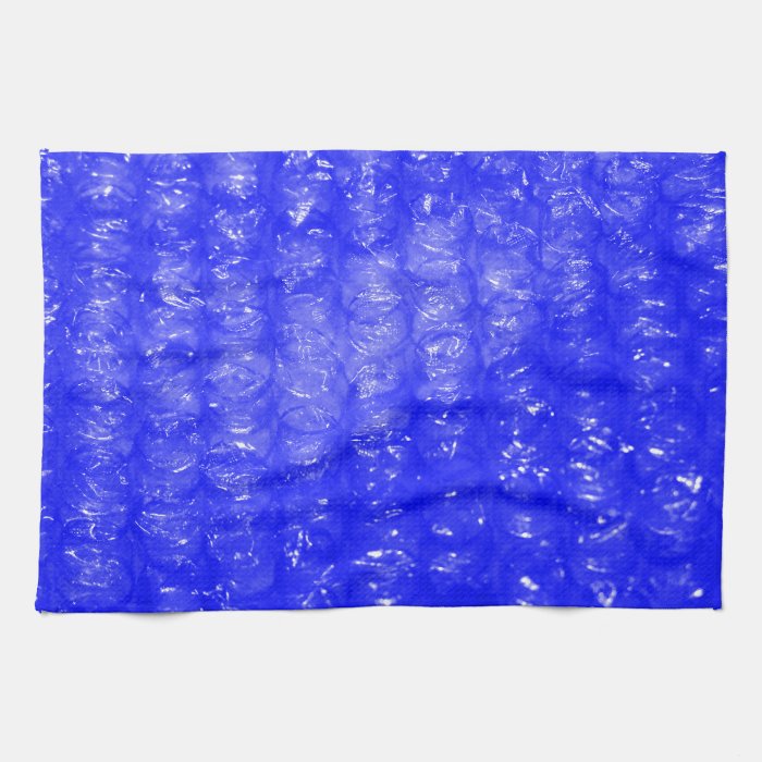 Blue Bubble Wrap Effect Kitchen Towels