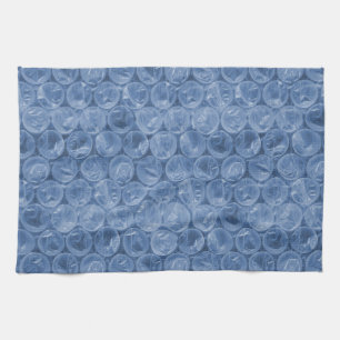 Blue bubble wrap kitchen towel