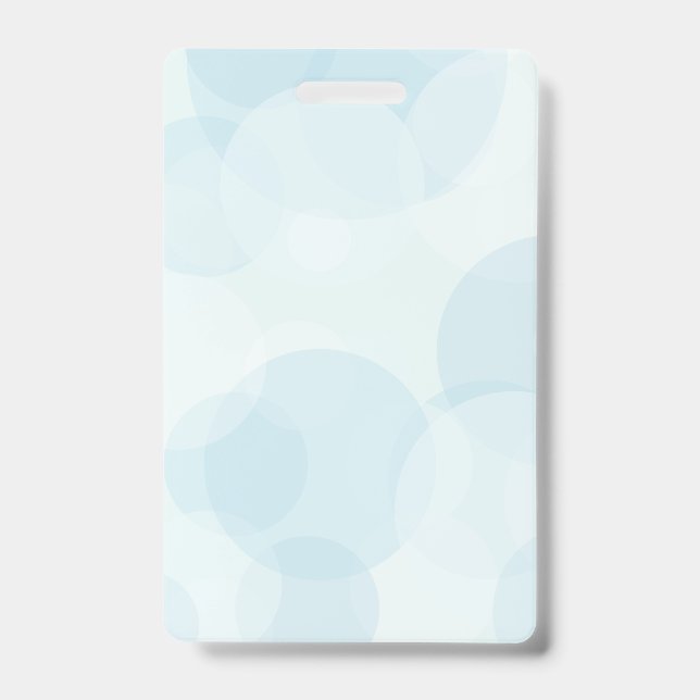 Blue Bubbles Badge (Front)