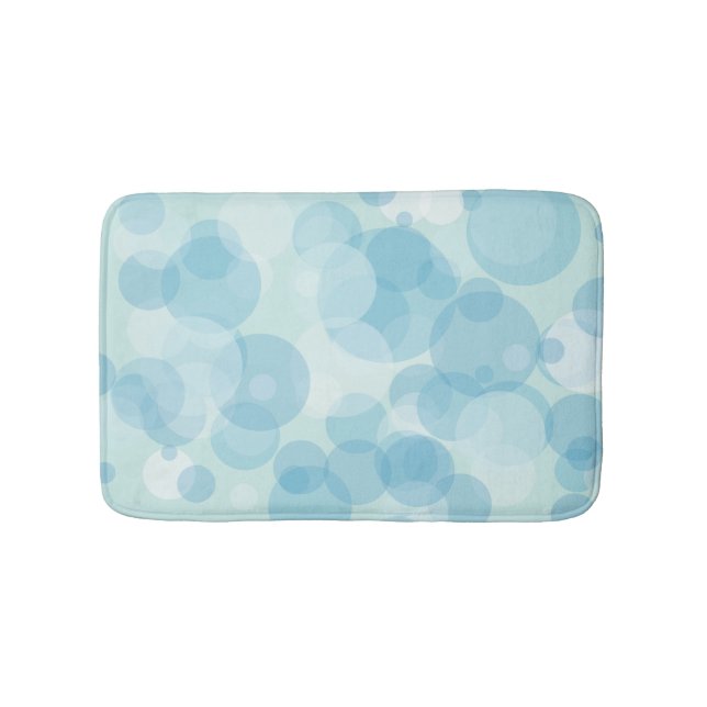 Blue Bubbles Bath Mat (Front)
