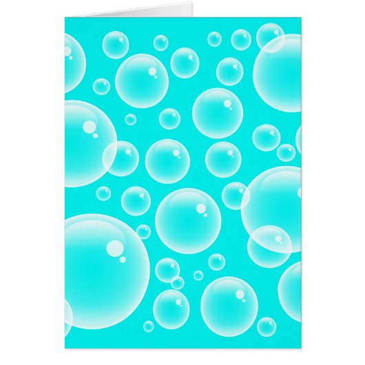 Blue Bubbles Cards (Front)
