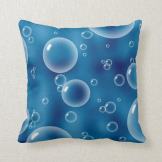 Blue Bubbles Cushion Throw