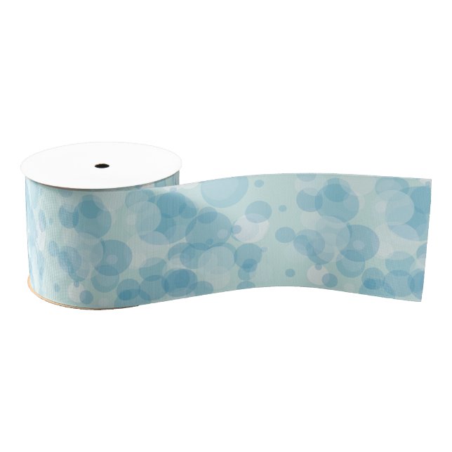 Blue Bubbles Grosgrain Ribbon (Spool)