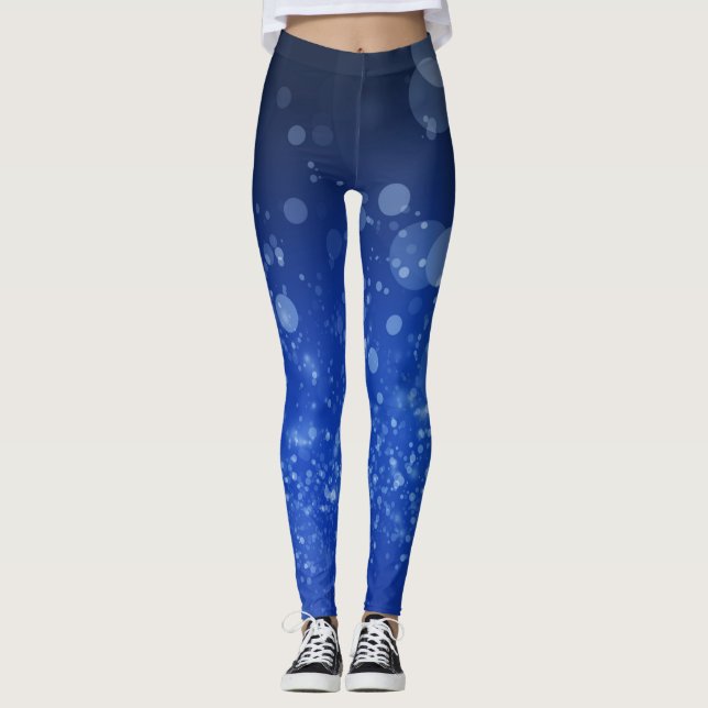 Blue Bubbles Leggings (Front)