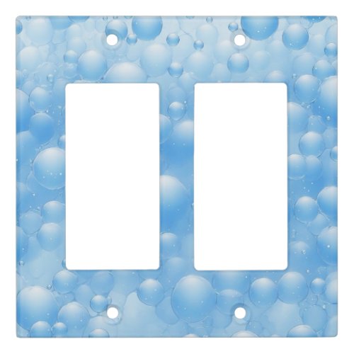 Blue Bubbles Light Switch Cover