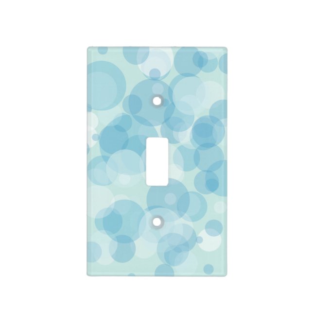 Blue Bubbles Light Switch Cover (Front)