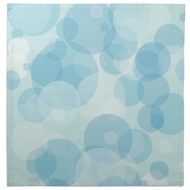 Blue Bubbles Napkin (Front)