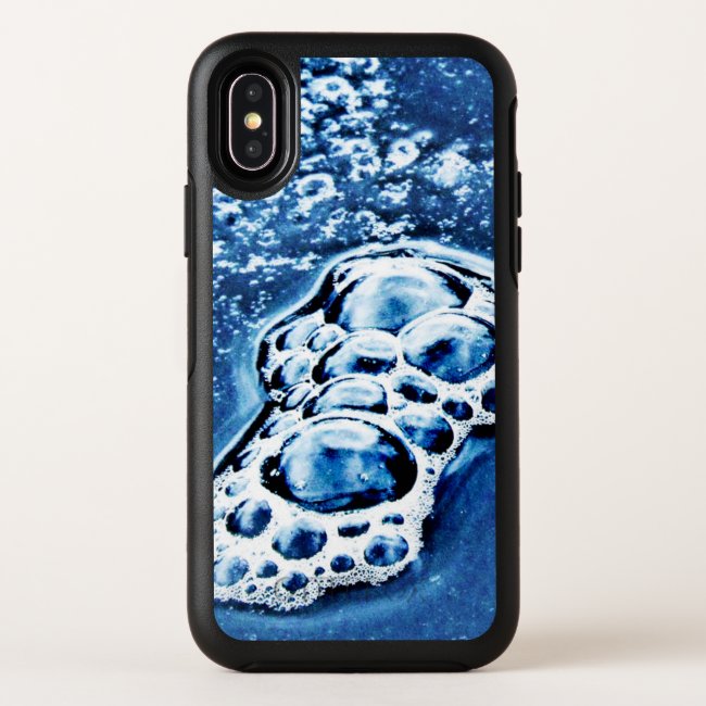 Blue Bubbles OtterBox iPhone X Case