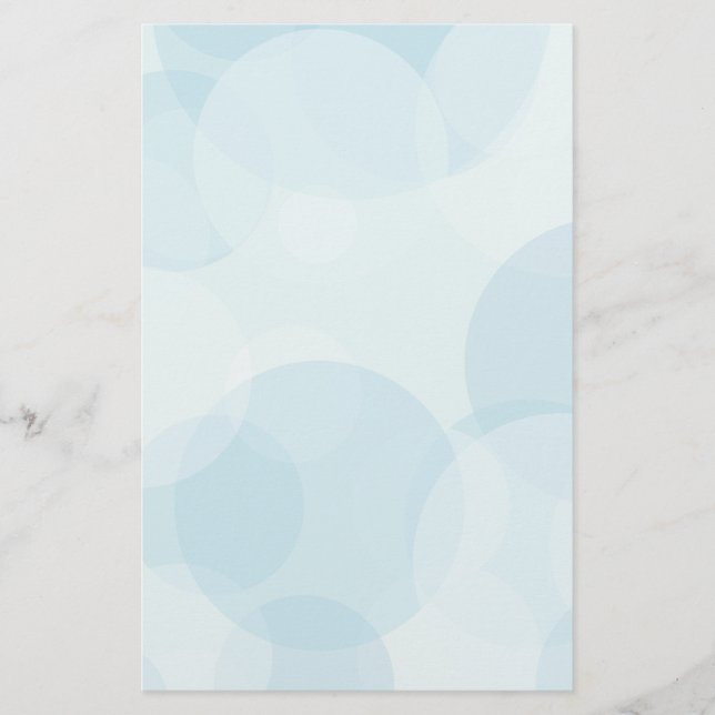 Blue Bubbles Stationery (Front)