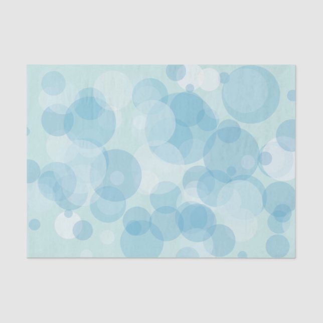 Blue Bubbles Tissue Paper (Front)