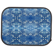 Blue Bubbles Water Abstract Pattern Car Mats (Rear)