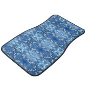 Blue Bubbles Water Abstract Pattern Car Mats (Angled)