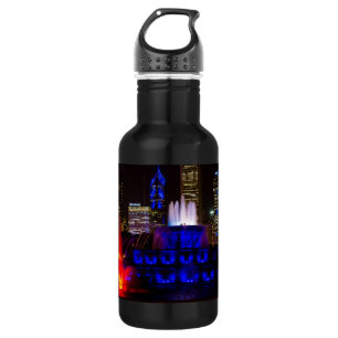 Blue Buckingham Fountain Stainless Steel Water Bot Bottle