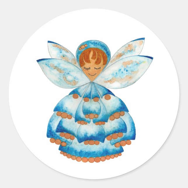 Blue Bud Pixie Sticker (Front)