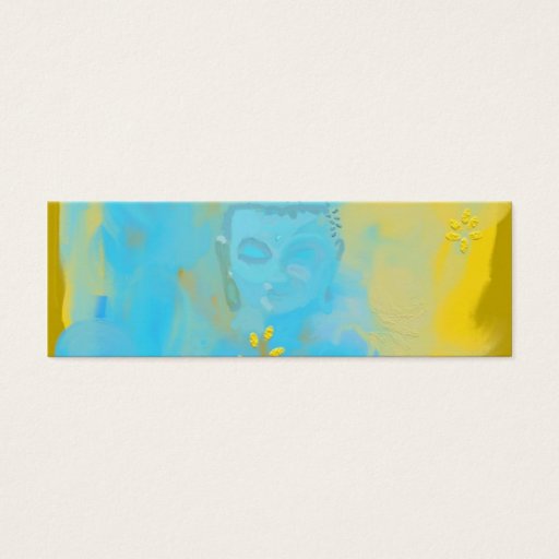 Customizable blue buddha business cards