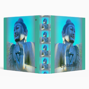 blue buddha 3 ring binder