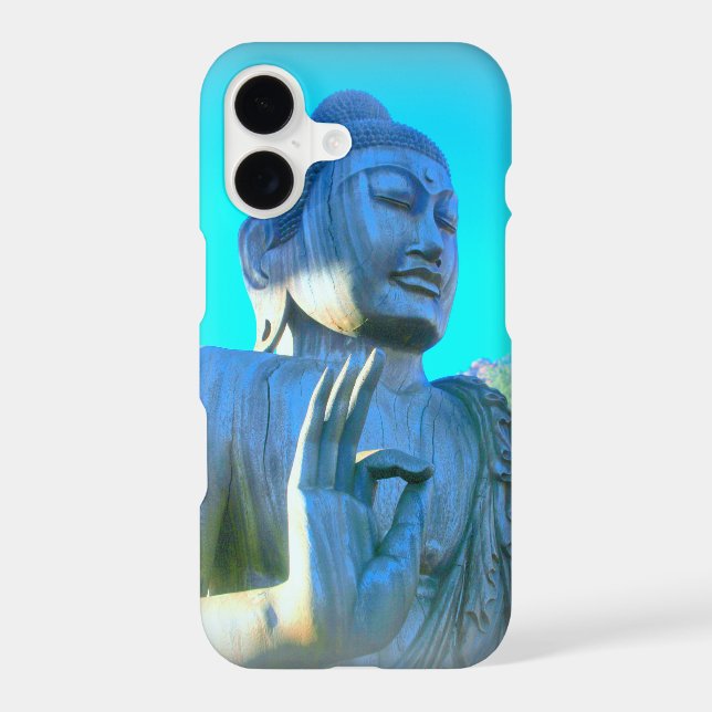blue buddha iphone case (Back)